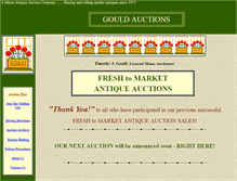 Tablet Screenshot of gouldauctions.com